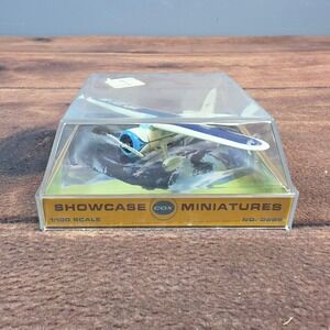 Cox Winnie Mae Airplane Model 1:100 White Blue Excellent Vintage Diecast No 3806
